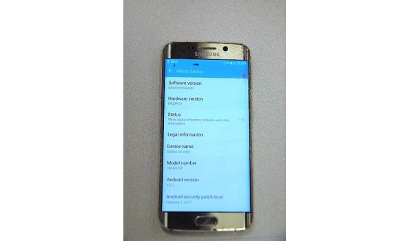 smartphone SAMSUNG GALAXY S6 Edge, 32Gb, beschadigd, zonder lader, werking niet gekend